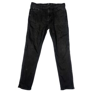 Hollister Athletic Skinny Jeans Mens 33x32(30) Black  Stretch Denim Pants